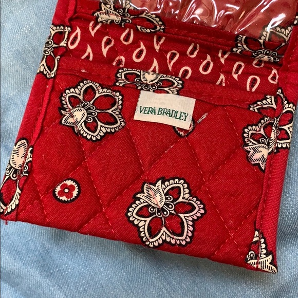 Adorable Red Bandana Vera Bradley Wallet - Picture 4 of 4